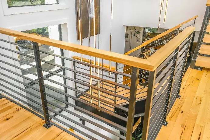 Geländer in modernem Haus in Baden